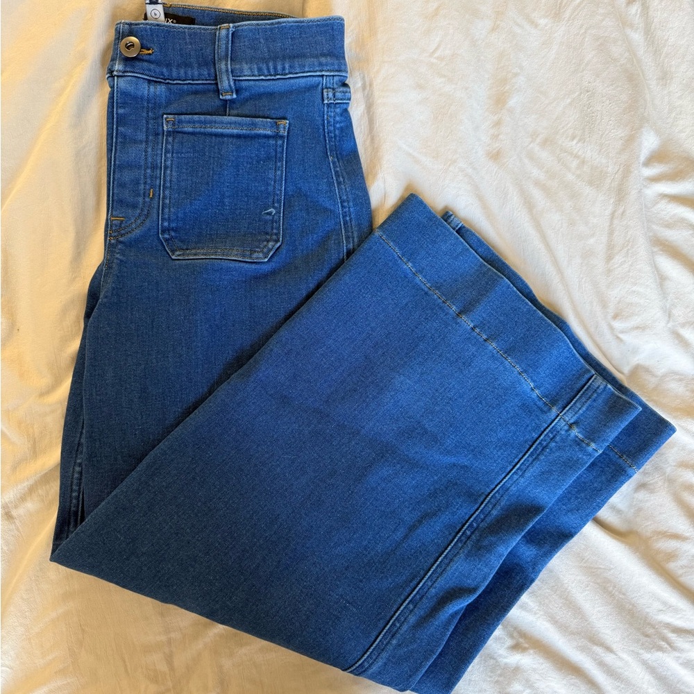 SPANX Wide Leg Denim Jeans